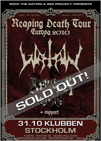Reaping Death Tour Sold Out Poster