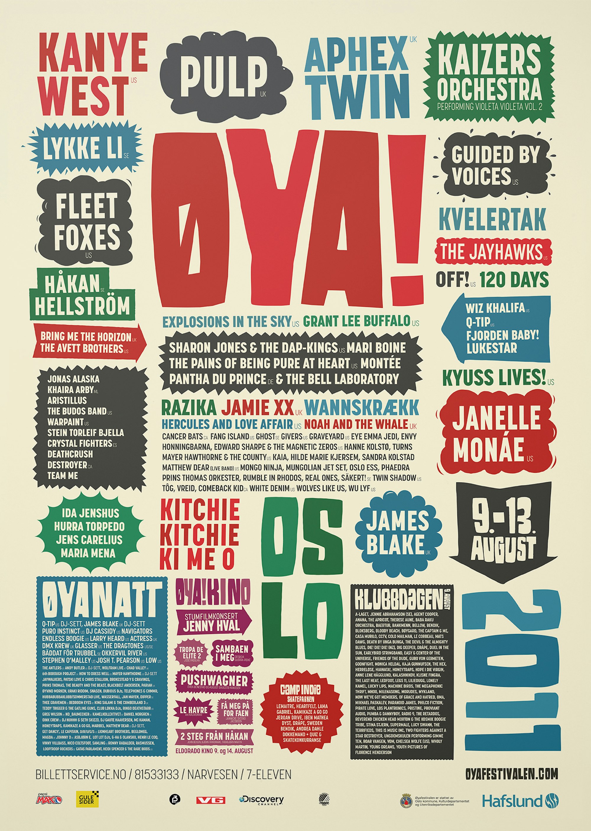 2011 Øyafesivalen Poster