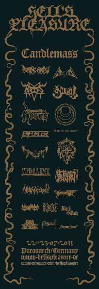 2011 Hell's Pleasure Metalfest poster