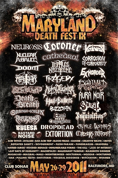 2011 Maryland Deathfest Poster