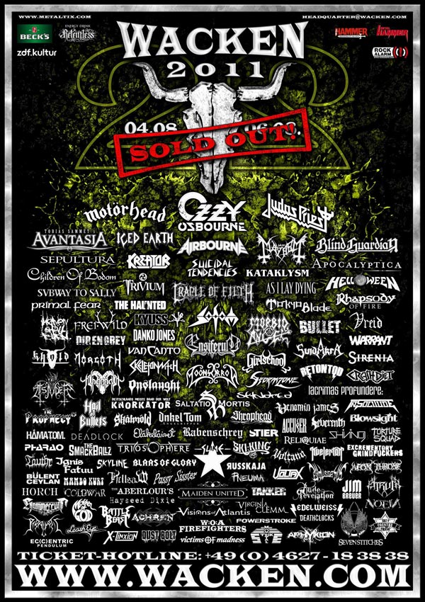 2011 Wacken Open Air Poster - Sold Out